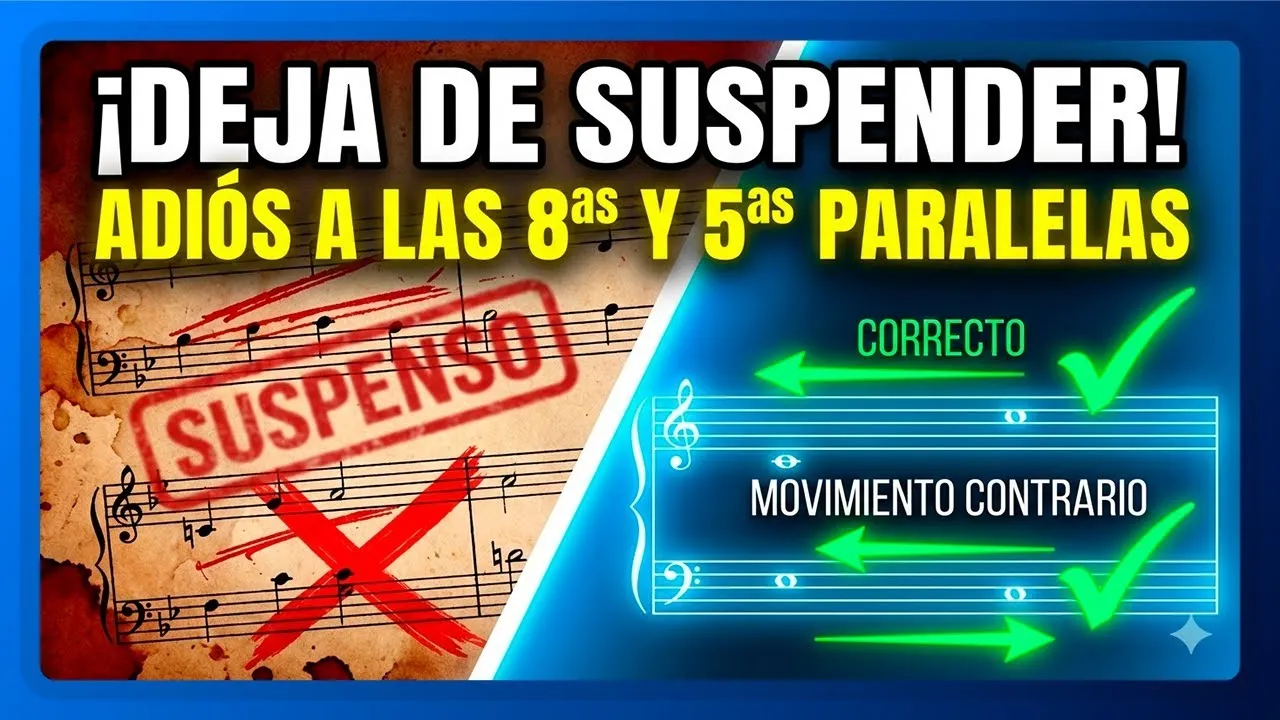¡Nunca más 5as y 8as paralelas con este MÉTODO de armonía!