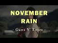 Download Lagu Guns N' Roses - November Rain - Lyrics