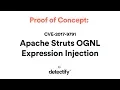Proof of Concept CVE-2017-9791 Apache Struts OGNL Expression Injection