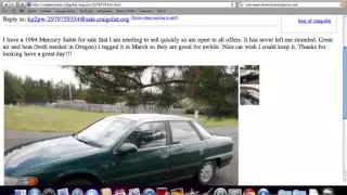 Craigslist Oregon Coast Used Cars How to Set the Search Under 1900