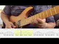 Michael Romeo - "Divide and Conquer" (arpeggio solo section) TABS ON-SCREEN