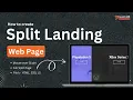 Split landing page in HTML CSS Download Code