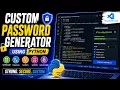 CUSTOM PASSWORD GENERATOR in Python