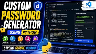 CUSTOM PASSWORD GENERATOR in Python