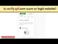 Verify syf - scam or legit website for Synchrony verification Is verify syf com safe