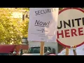 Johns Hopkins University food service workers protest over fallout from contract negotiations