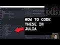 Coding In Julia A Quick Guide to Common Terms