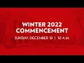 2022 Winter Commencement