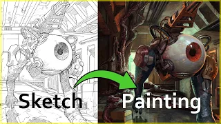 From Sketch to Final Art: ORBB (Quake 3) Fanart Transformation