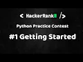 Python Practice Contest - 2021 Getting started with Signing Up