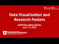 OUR Education Series Data Visualization and Research Posters