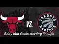 Bday nba finals starting lineups etc