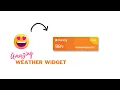 Amazing Weather Widget Using HTML CSS with Animations
