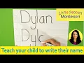 Teach your child to write their name