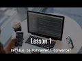 Celsius to Fahrenheit Converter Intro to Java