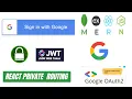 Master Google Authentication with React Node MERN Auth 2 0 in Hindi