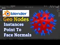 Align Instances To Face Normals Blender 3 1 Geometry Nodes Tutorial