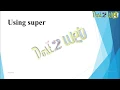 Using Super in Java Programming Object Oriented Programming ABS College BRABU Muzaffarpur