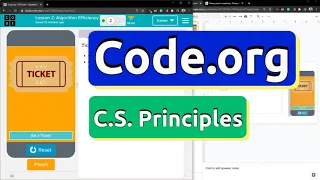 Code org Algorithm Efficiency Lesson 2 Unit 6 Tutorial - CS Principles