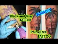 Black and Gray Tattoo Palm Tree Tattoo by emaoclemen9345