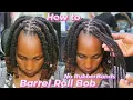 The Perfect Barrel Roll Bob Tutorial No Rubber Bands Long Dreadlocks styles for women