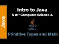 Intro to Java Data Types and Math