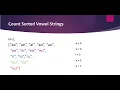 Count Sorted Vowel Strings LeetCode 1641 Coders Camp