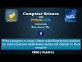 CS Practical No 8 Computer Science with Python Class 12 CBSE PrepFuture Amit Mandal