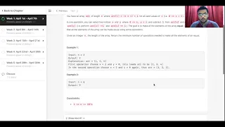 Leetcode Minimum Operations to Make Array Equal April Leetcode Challenge