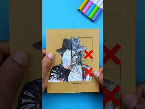 Michael Jackson Vs Zombie Version Cardboard Flip Puzzle Game#michaeljackson #shorts