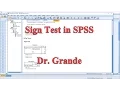 Sign Test as a Non-Parametric Alternative to a One-Sample T Test in SPSS