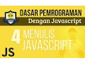 MENULIS JAVASCRIPT