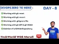 Day 8 Git Reset vs Revert gitignore Diff Explained 40-Days Free DevOps Course