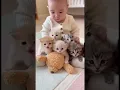 “Laughing Baby + Meowing Kitten = Cutest Duo Ever”