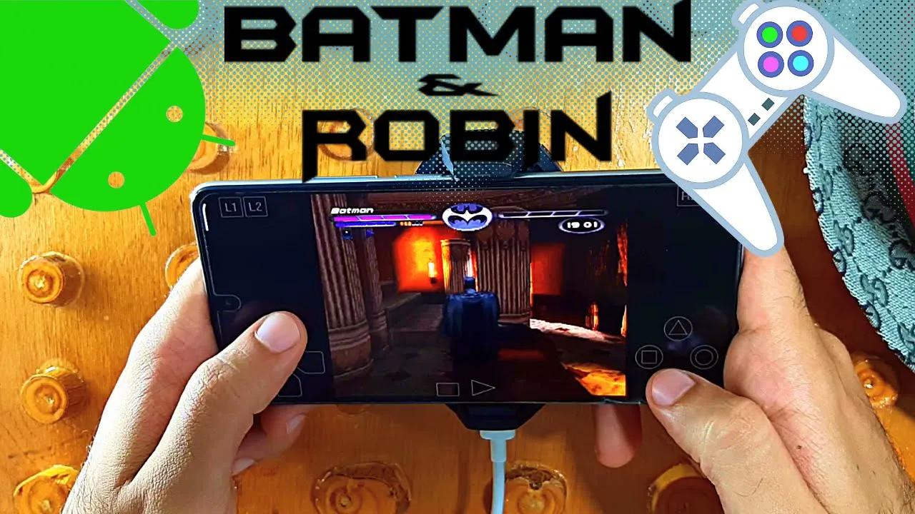 Batman & Robin 1997 - PS1 Emulator Android Gameplay (ePSXe) - APK For Mobile - 2022