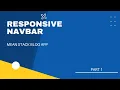 Responsive navbar - Angular material UI