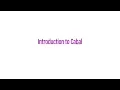 Introduction to Cabal