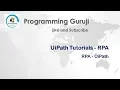 UiPath Activities Part 4 - Switch and Scope of Variable RPA UiPath Tutorial Session 8