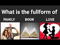 Download Lagu What is the fullform of FAMILY, BOOK and LOVE?😛|zha karam|Tamil