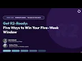 Get Workday R2-Ready Five Ways to Win Your Five-Week Window