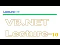 VB NET 10 lecture How to make timer in vb net