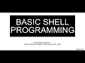 Basic shell Programming OS Practical
