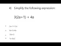GED Math - Simplify the expression