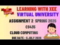 CS435 Cloud Computing Assignment 2 Spring 2026 Virtual University of Pakistan