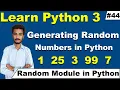 How to generate random numbers in Python using the random module in Hindi Urdu cyber warriors