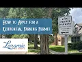 How to Apply for a Parking Permit Online