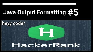 Java Output Formatting Java HackerRank