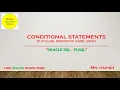 Oracle PLSQL Conditional Statements