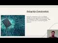 INTEGRITY CONSTRIANTS AND SCHEMAS