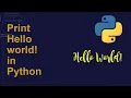 Print Hello world in Python Python Examples Python Coding Tutorial Python Coding Interview